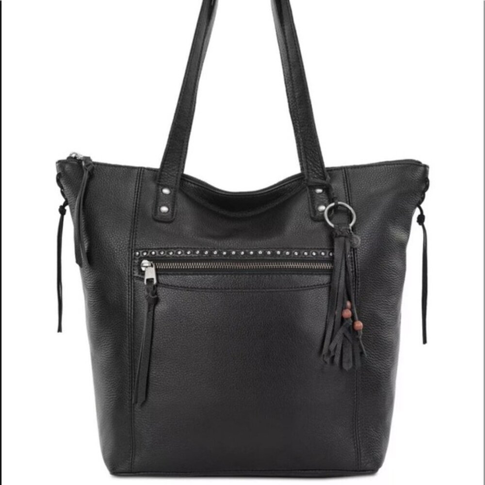 The Sak Marino Pebbled Leather Tote Buttery Soft Fringe